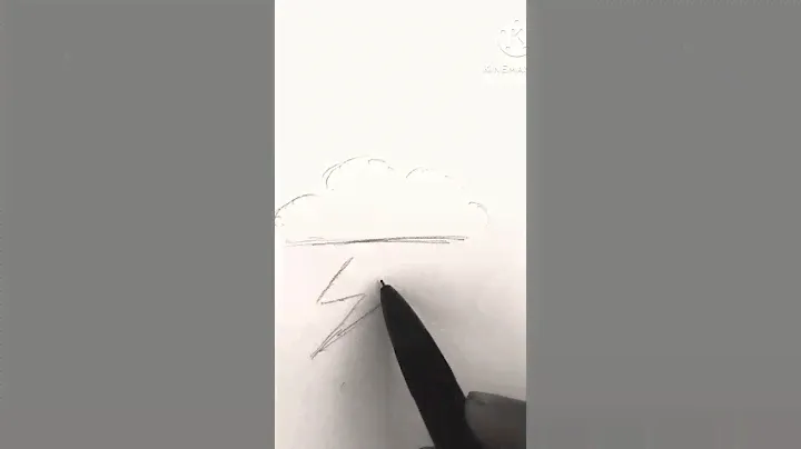 how to draw mini cloud with mini ⚡⛈️@UD08
