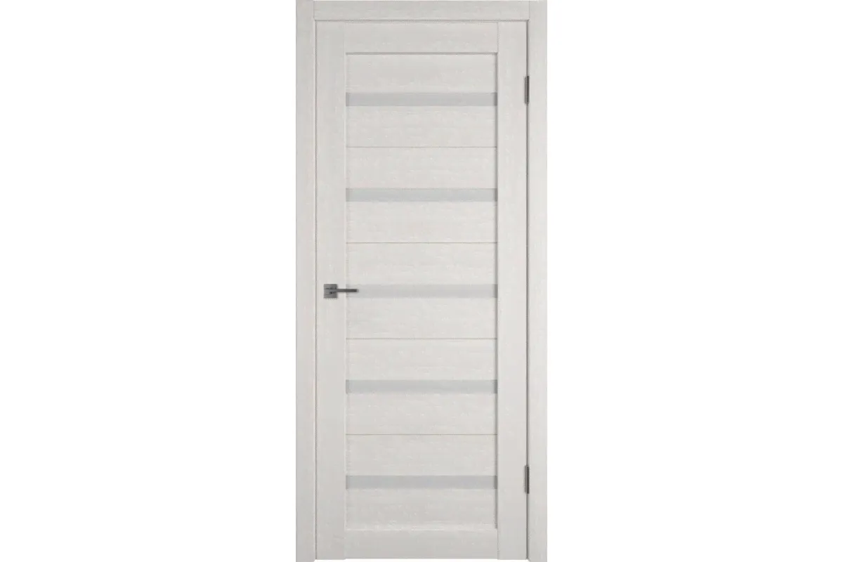 Дверь межкомнатная VFD Atum 5, цвет Bianco, стекло White Cloud, 600х2000