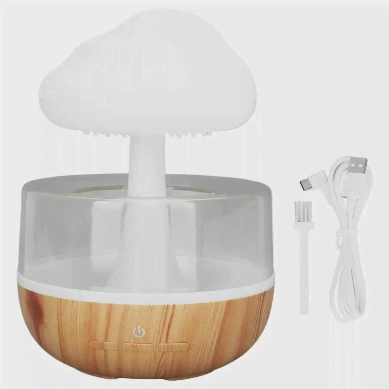 Увлажнитель воздуха Rain Cloud Relax Rain Drop Rain Cloud USB Красочный Грибной светильник R9UD-0