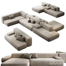 Модульный диван Lema Cloud - Диваны - 3D модель