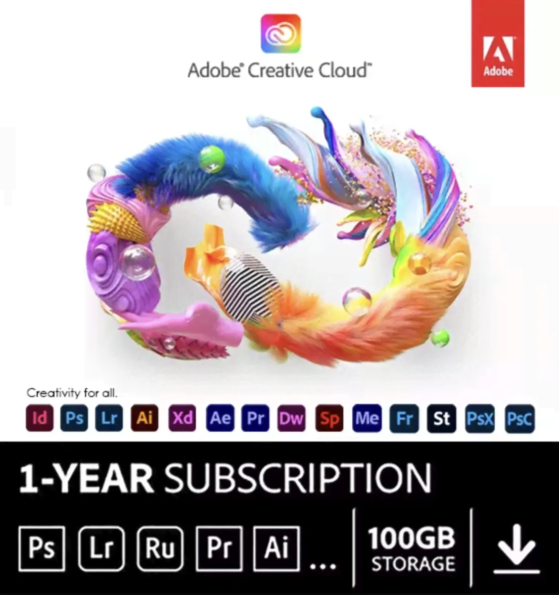 Adobe Creative Cloud / Подписка на 12 месяцев