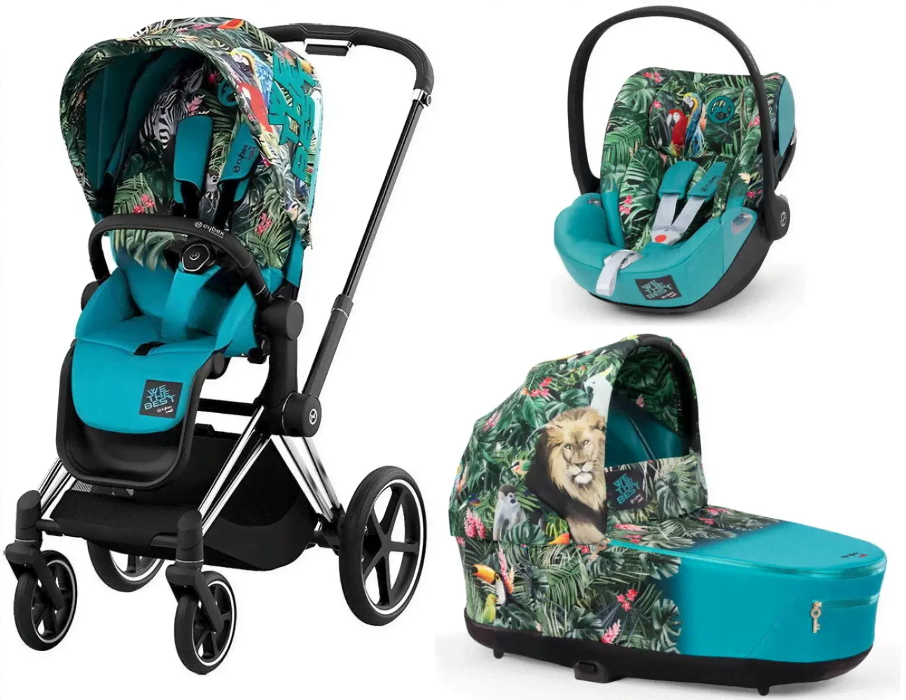 Детская коляска Cybex Priam IV Cloud Z i-Size 3 в 1 We The Best/Chrome Black-0