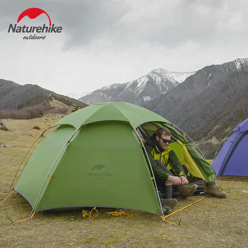 Naturehike Новое обновление Т-образной U-образной палатки Cloud Peak 2 на открытом воздухе, сверхлегкие палатки для кемпинга на 2 персоны-0