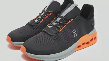 Мужские модные стильные кроссовки On Running Cloudnova Flux Black Orange 614155/614155 JD Sports